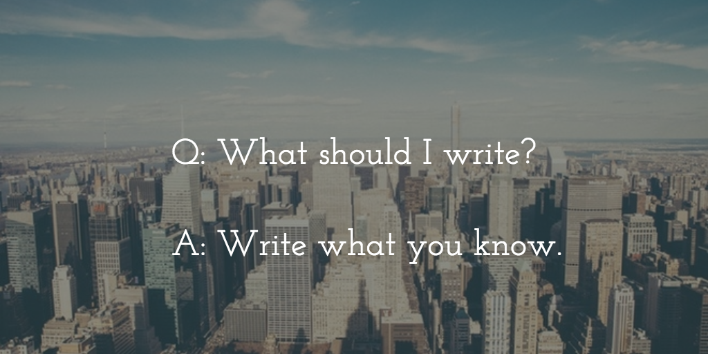 write what you know - Taiia Smart Young -author, speaker, writing coach